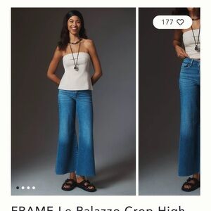 Frame le palazzo crop jeans